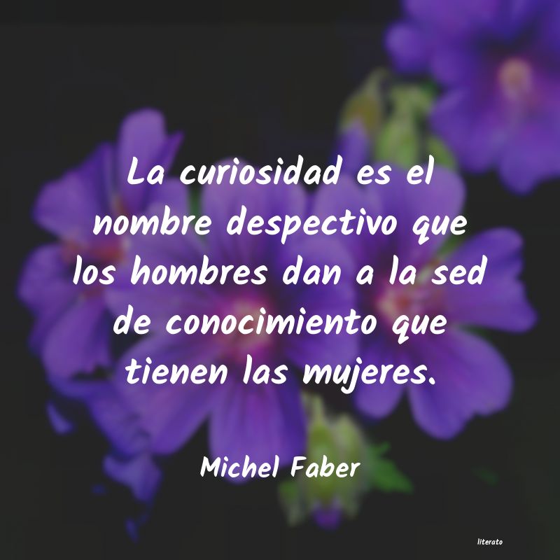 frases de Michel Faber