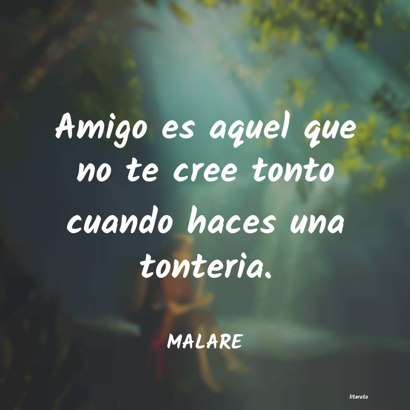 Frases de MALARE