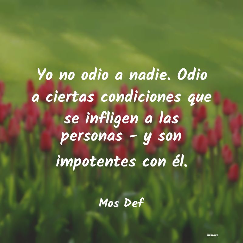 frases de Mos Def