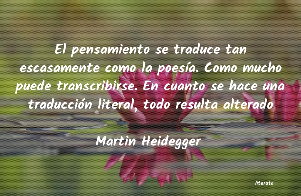 frases de Martin Heidegger