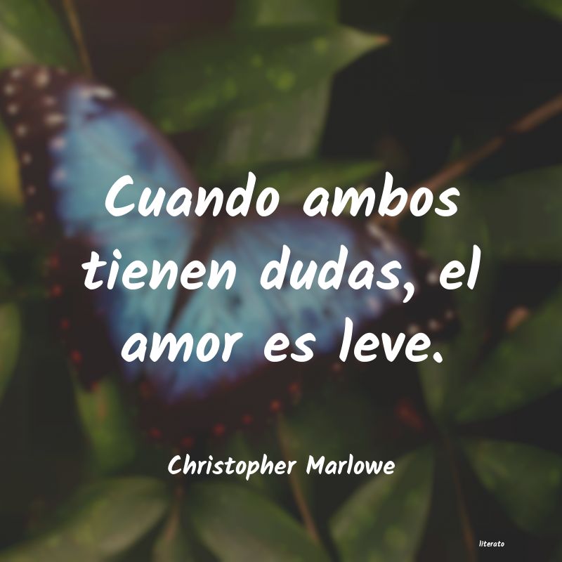 frases de Christopher Marlowe