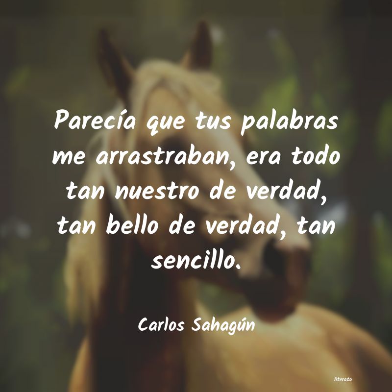 Frases de Carlos Sahagún