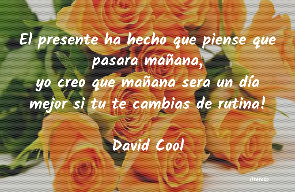 Frases de David Cool