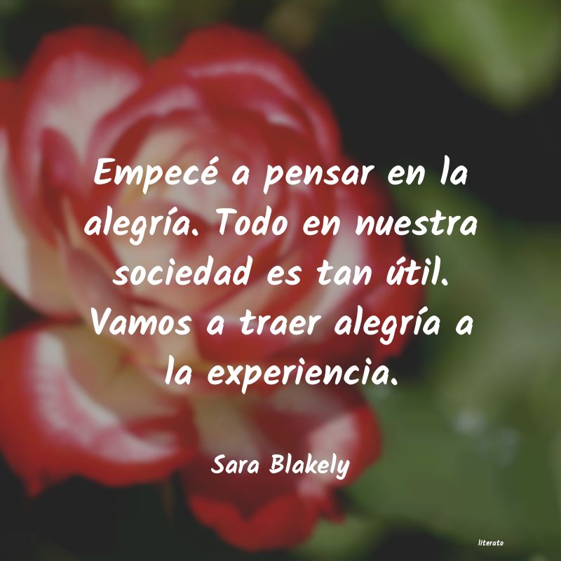 Frases de sara blakely - literato