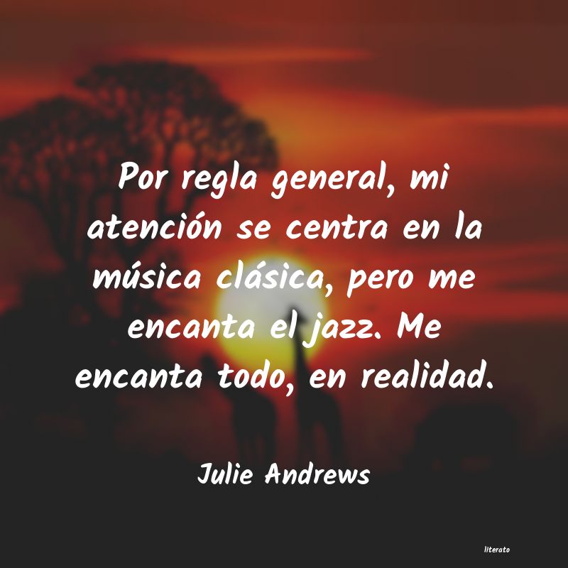 frases de Julie Andrews