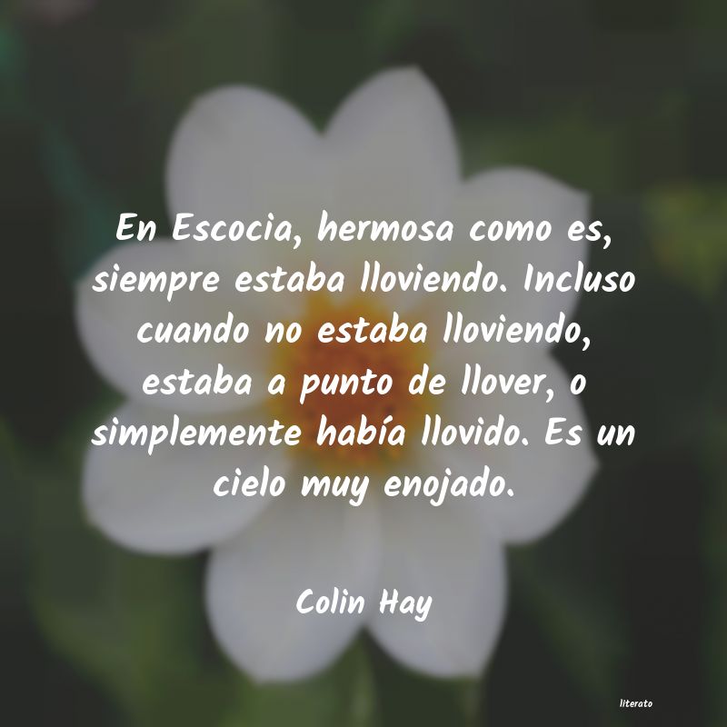 Frases de Colin Hay