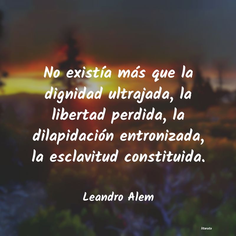 frases de Leandro Alem