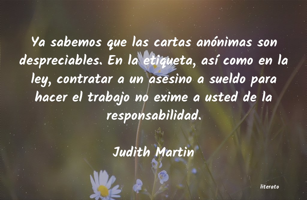 frases de Judith Martin