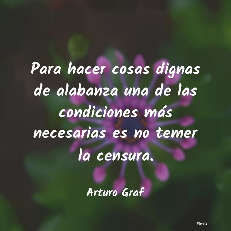 Frases de Arturo Graf