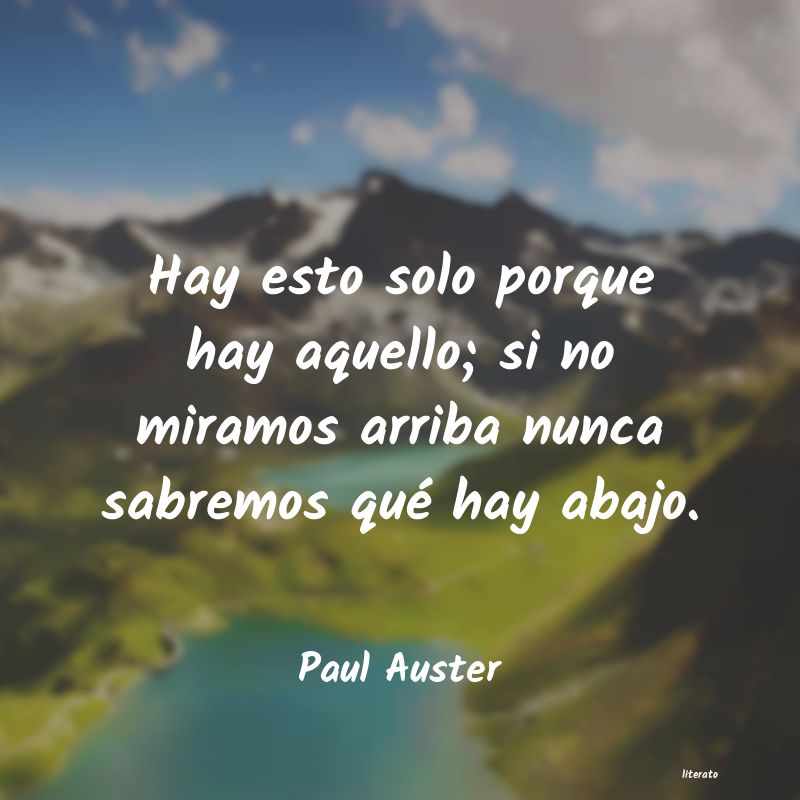 Frases de Paul Auster