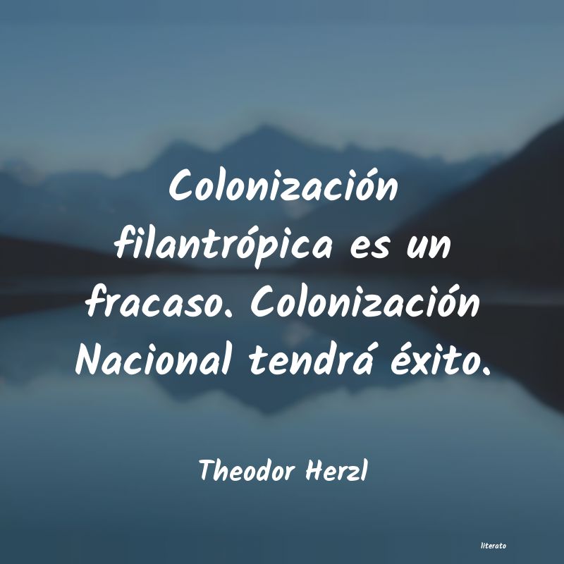 Frases de Theodor Herzl