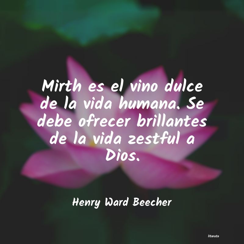 frases de Henry Ward Beecher