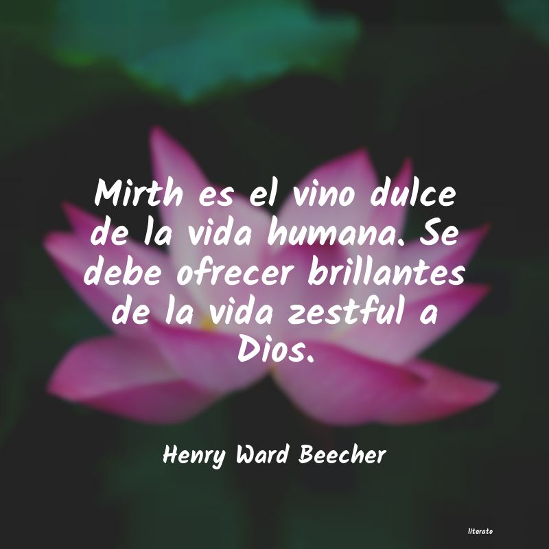 Frases de Henry Ward Beecher