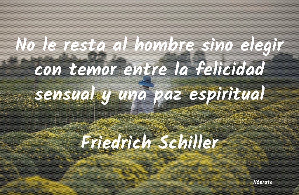 frases de Friedrich Schiller