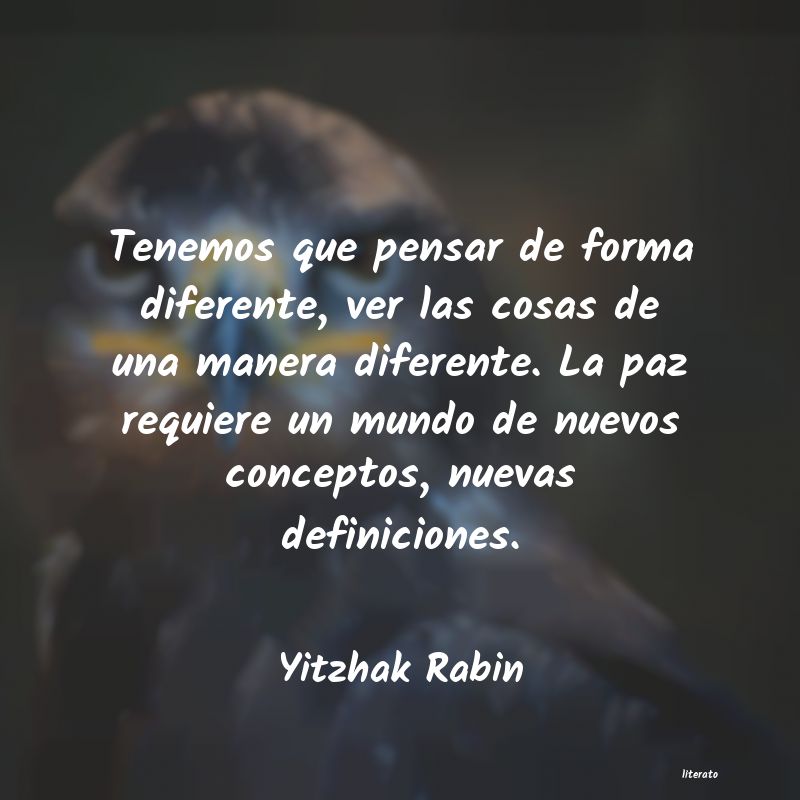Frases de Yitzhak Rabin