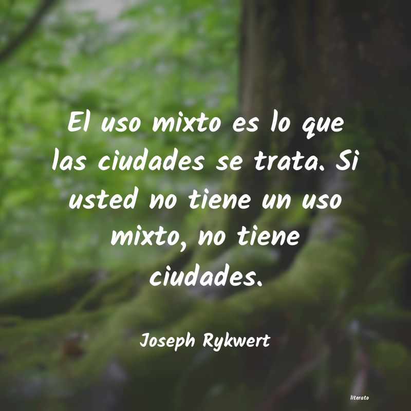 frases de Joseph Rykwert