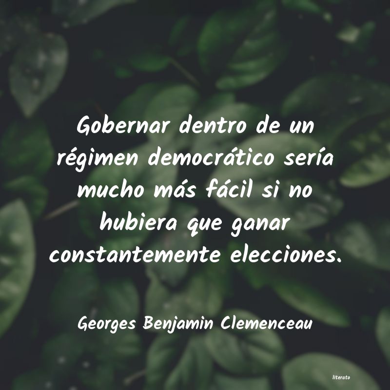 frases de Georges Benjamin Clemenceau