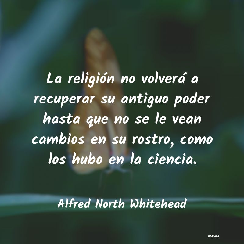 Frases de Alfred North Whitehead