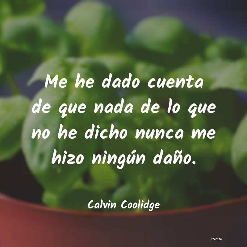 Frases de Calvin Coolidge