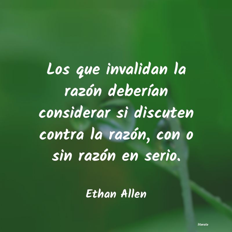 Frases de Ethan Allen