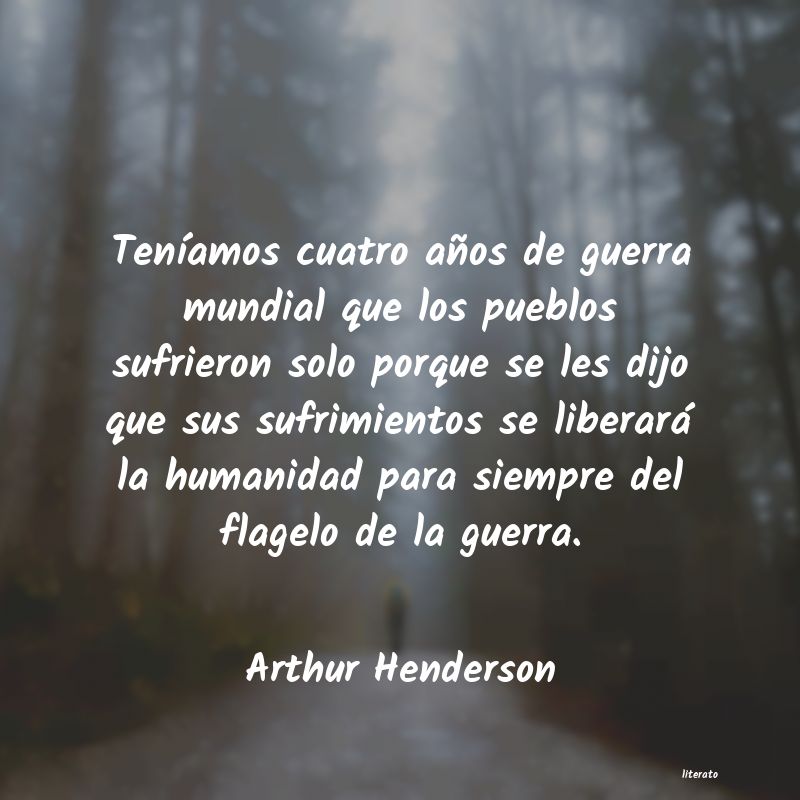 frases de Arthur Henderson