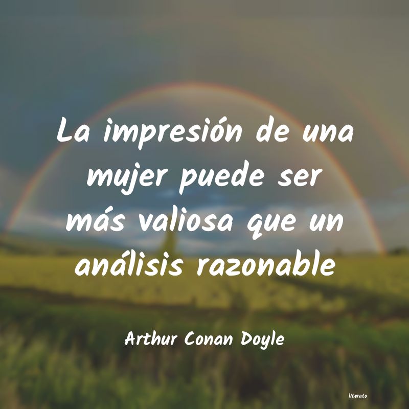 Frases de Arthur Conan Doyle