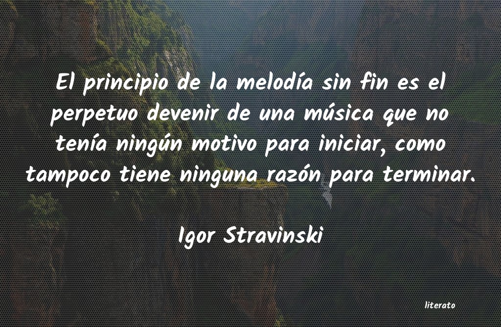 frases de Igor Stravinski