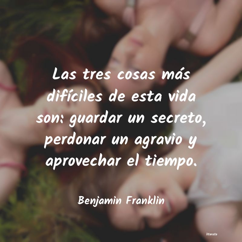 Frases de Benjamin Franklin