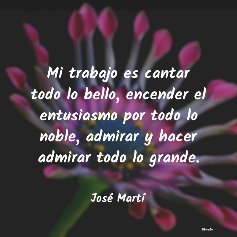 frases de JosÃ© MartÃ­