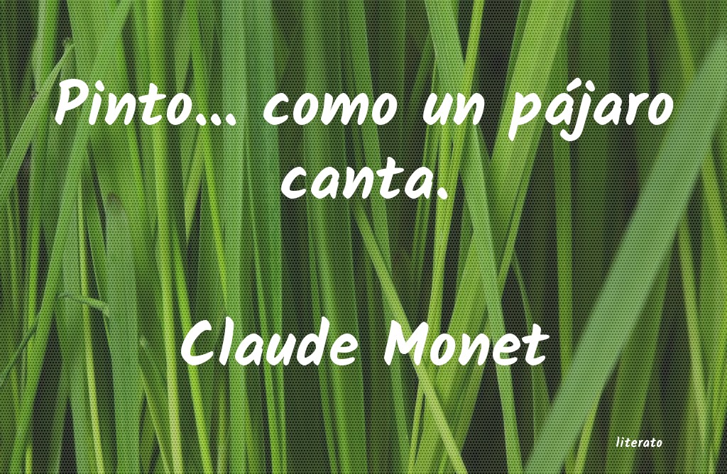frases de Claude Monet