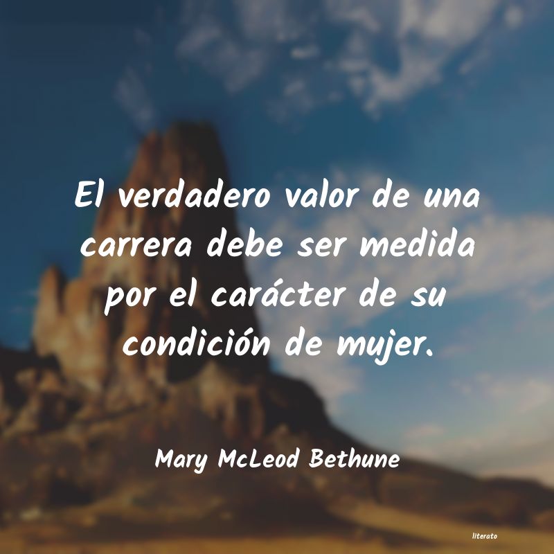 frases de Mary McLeod Bethune