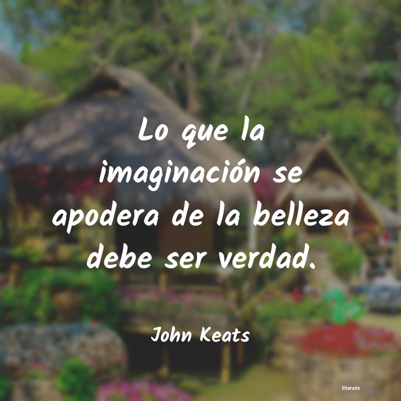 Frases de John Keats