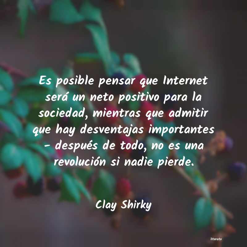 Frases de Clay Shirky