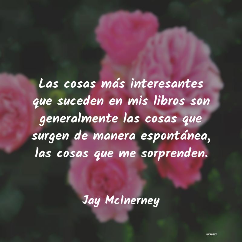 Frases de Jay McInerney