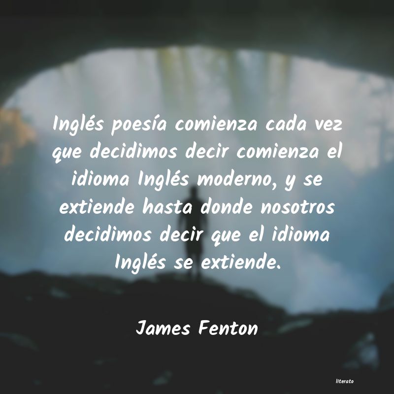 Frases de James Fenton