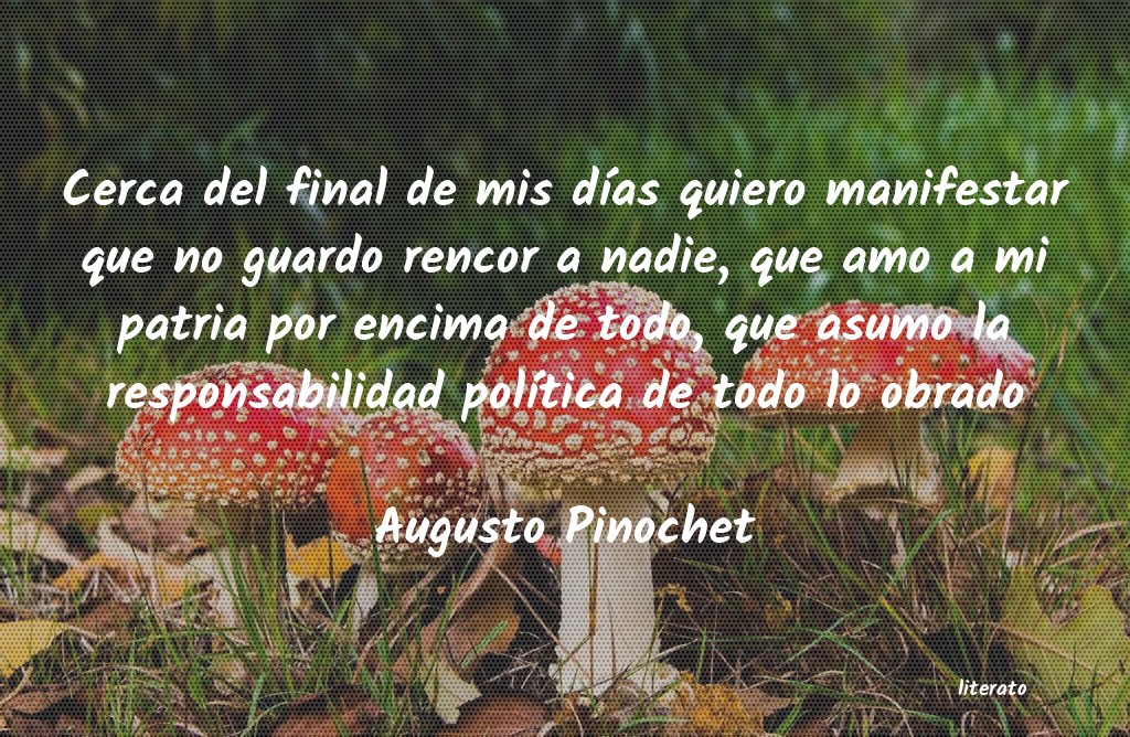 frases de Augusto Pinochet