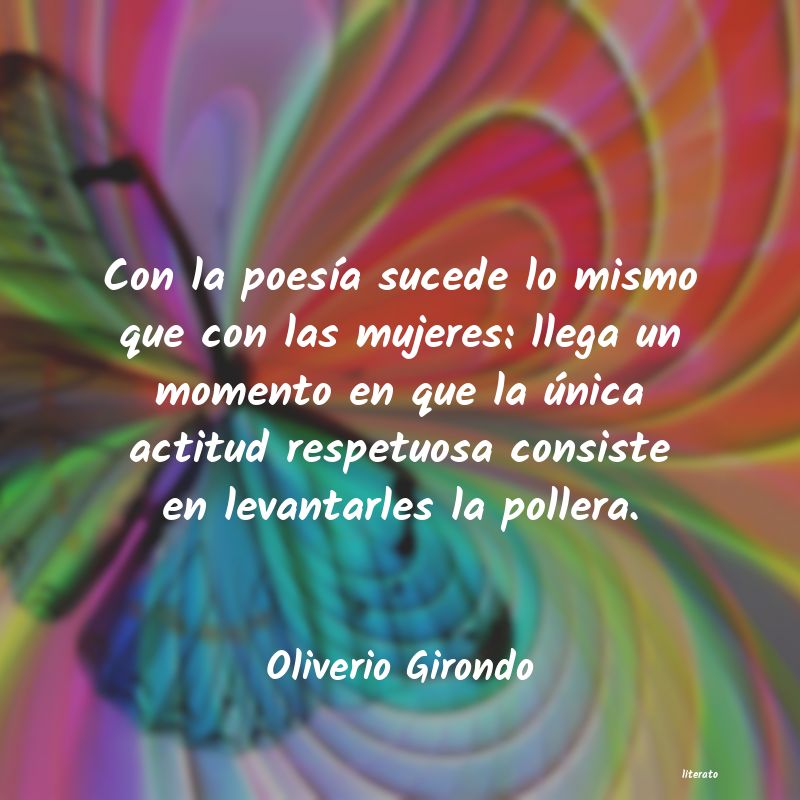 frases de Oliverio Girondo