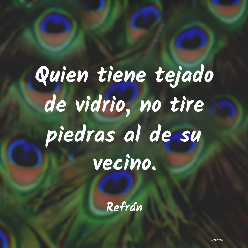 Frases de Refrán