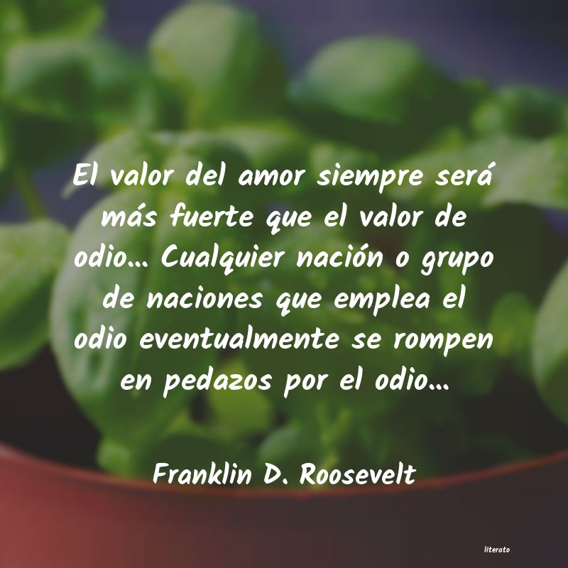 Frases de Franklin D. Roosevelt